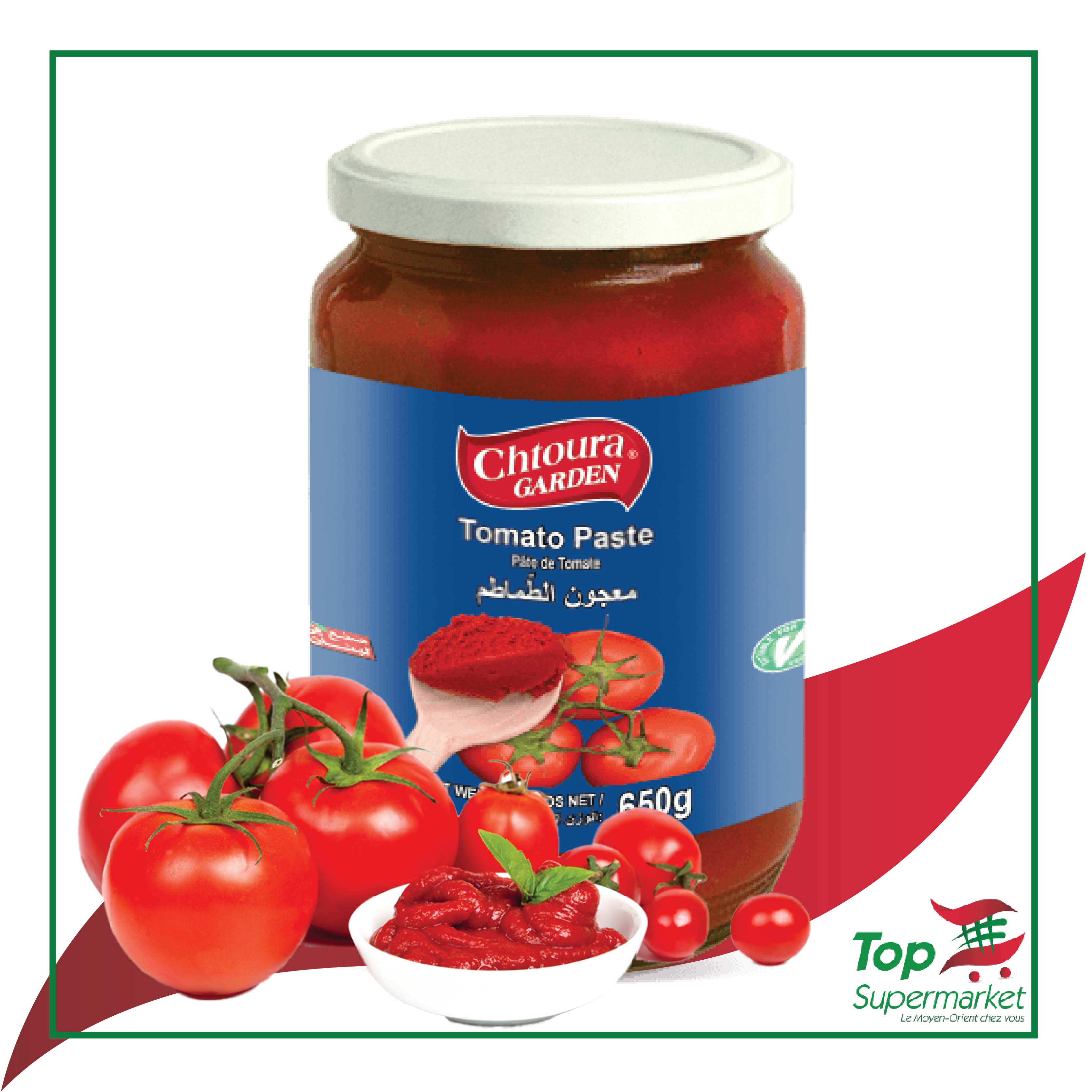 Chtoura Garden Concentrée de Tomates Bocal 650gr